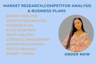 do professional market research, industry analysis, competitor, trends reports
