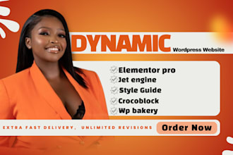 build a dynamic wordpress website using acf, crocoblock, wpbakery, acf pro