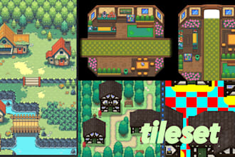 design custom pixel art,animations tilesets and icon for your game