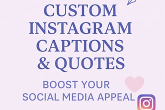 write 20 original captions or quotes for instagram also contact for poems