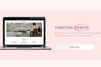 design a professional shopify furniture website or home decor store