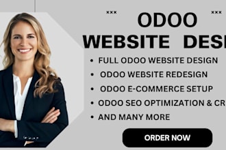 custom odoo website redesign, odoo design, odoo customization, odoo developer
