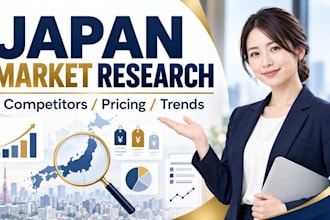do japan market research, competitor analysis and pricing review
