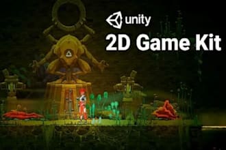 develop 2d game in unity or godot game for android IOS desktop and mobile