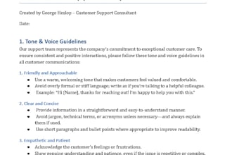 create a custom customer support playbook for your team