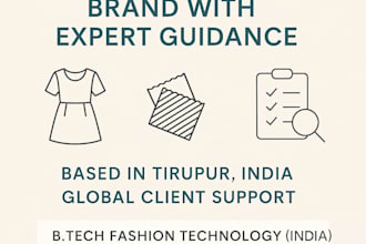 guide your fashion or apparel brand from concept to production