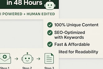 write 3 SEO articles using ai