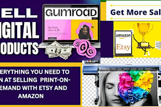 do digital product packaging design amazon listing  mockup print on demand etsy