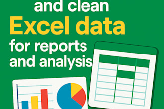 format and clean excel data for reports and analysis