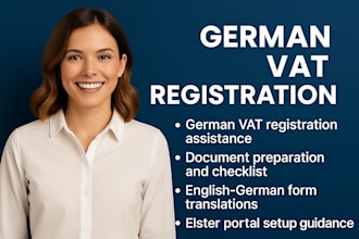 assist german vat registration compliance, expert document prep and translation