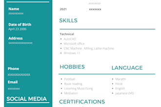 design resume, CV and also other document using canva, word and photoshop