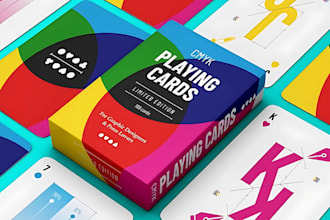 do card game design, 52 playing card deck, boardgame,cardbox mockup and rulebook
