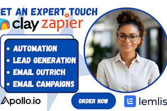 setup workflow using clay com zapier apollo io hubspot CRM