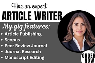 write rewrite published article in scopos, index peer review ,self publishing