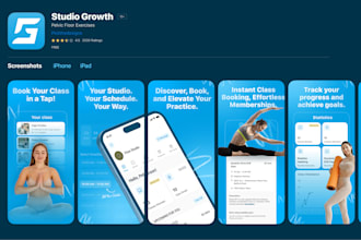 design app screenshots for app store and play store