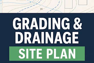 grading drainage site plan civil engineering design pe stamp, stormwater permit