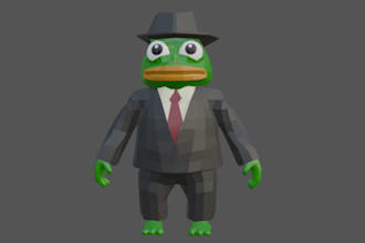 create low poly characters