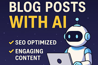 write high quality blog posts with ai SEO optimized and engaging