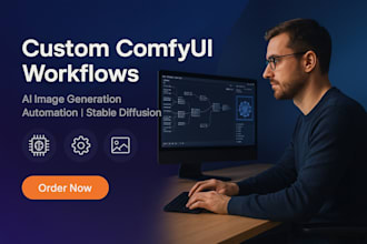 design custom comfyui workflows for ai image automation
