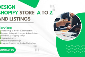 provide complete a to z shopify services