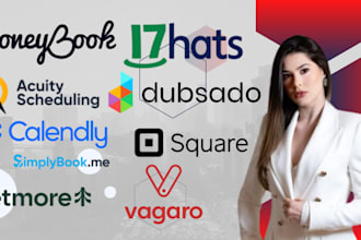 honeybook dubsado calendly acuity schedulling simplybook 17 hats square vagaro