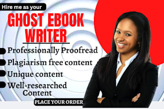 be your ghost book writer, non fiction ghostwriter, and publish ebook amazon KDP