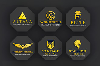 design modern minimalist luxury logo with brand identity and brand kit