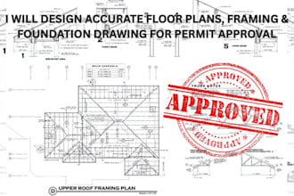 design accurate floor plans, framing and foundation drawings for permit approval
