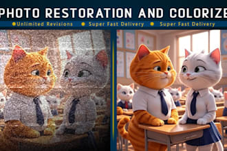 fully restore and colorize your old or damaged photos