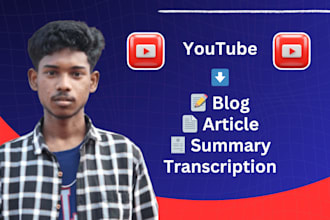 convert youtube videos into articles, blogs, or summaries