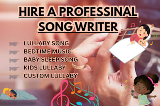 write and sing soothing bedtime lullabies with vocals for babies and kids
