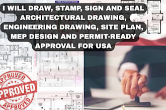 stamp architectural foundation farming plan engineering drawing carport draftman