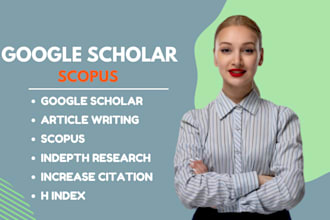 write and publish your research article in scopus, google scholar, isi, wos