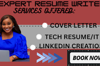 create you executive resume, cover letter, linkedin  creation, tech sales