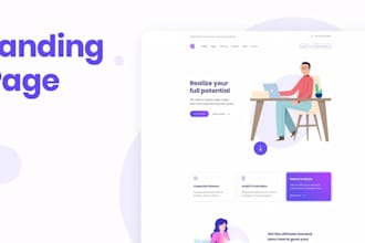 build a modern landing page using figma webflow or wordpress