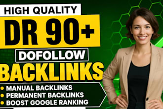 creat dr 90 plus dofollow guest post backlinks