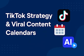 create trend based content calenders, tiktok strategy maps, ai video hooks
