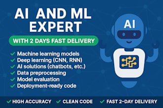do ai and machine learning project with 2 days fast delivery