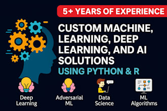build machine learning, deep learning, an ai solutions using python
