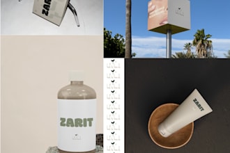 design organic skincare logo and packaging with natural feel