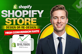design, redesign shopify store, shopify dropshipping store, shopify website