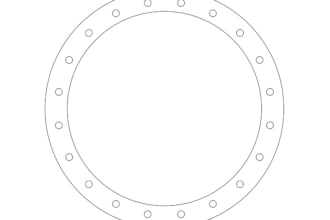 draw laser cutting template with details