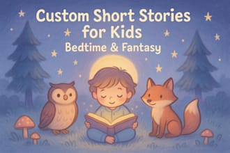 write captivating short stories for kids, bedtime, or magical adventures