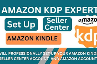 create amazon kdp account creation setup amazon seller account kindle publishing