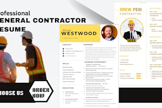 write and design a professional contractor resume that gets you hired