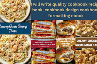 write quality cookbook recipe book, cookbook design, cookbook formatting, ebook