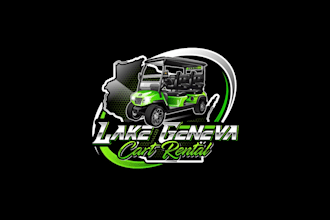 create professional and specially golf cart logo design
