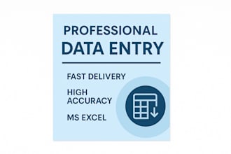 do data entry and scanned files conversion to excel,word
