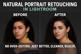 do professional potrait retouching beauty skin bg cleanup