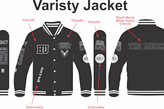 create custom varsity jacket peronalized letterman coat